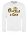 Sweatshirt April Queen White фото