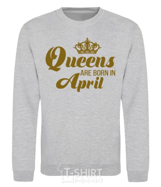 Sweatshirt April Queen sport-grey фото