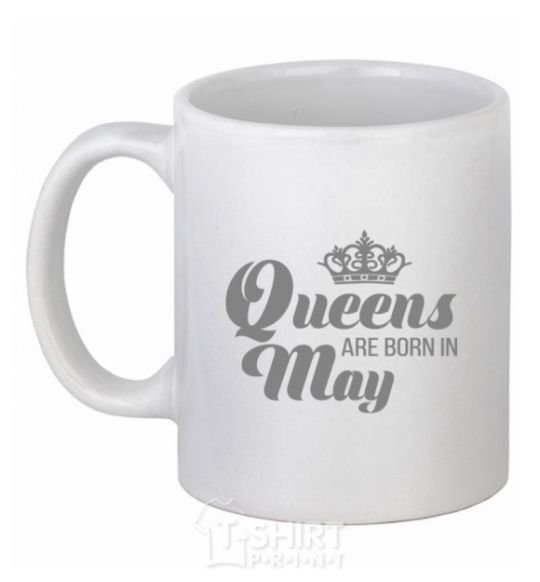 Ceramic mug May Queen White фото