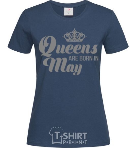 Women's T-shirt May Queen navy-blue фото