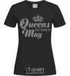 Women's T-shirt May Queen black фото