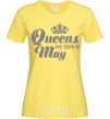 Women's T-shirt May Queen cornsilk фото