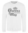 Sweatshirt May Queen White фото