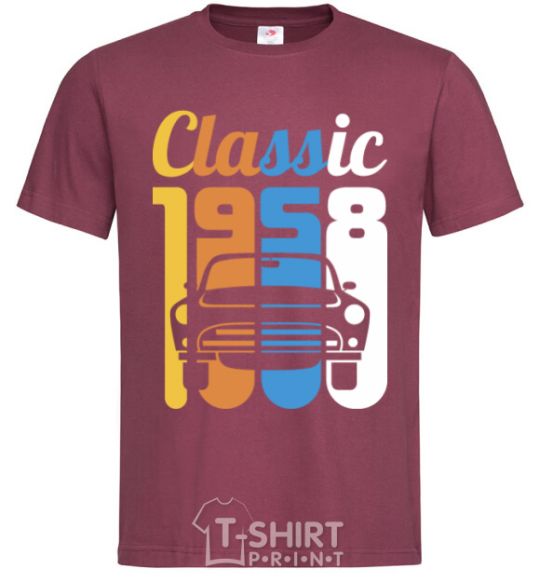 Мужская футболка Classic 1958 Бордовый фото