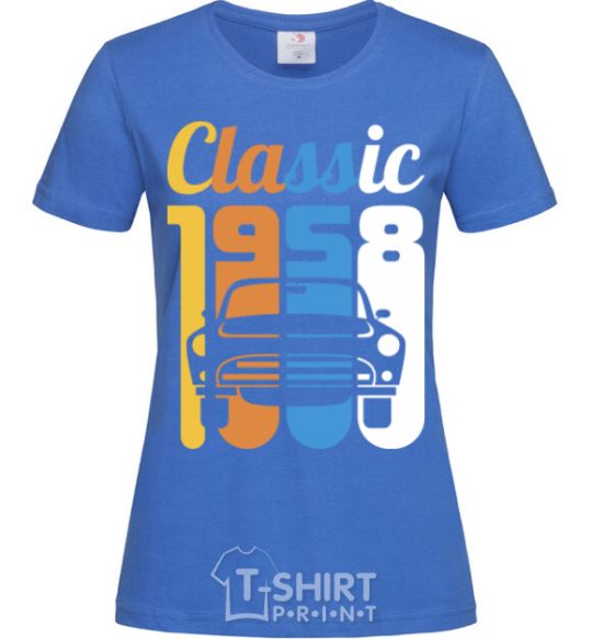 Women's T-shirt Classic 1958 royal-blue фото