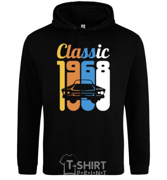 Men`s hoodie Classic 1968 black фото