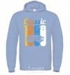 Men`s hoodie Classic 1968 sky-blue фото