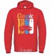 Men`s hoodie Classic 1968 bright-red фото