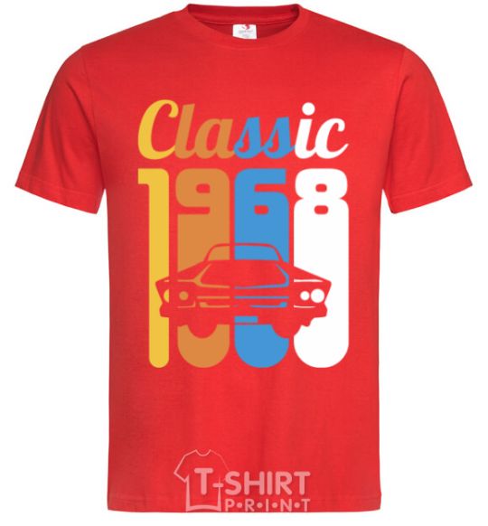 Men's T-Shirt Classic 1968 red фото