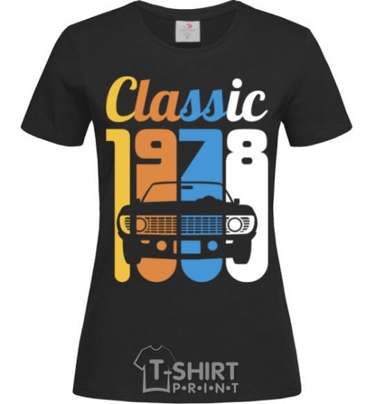 Women's T-shirt Classic 1978 black фото