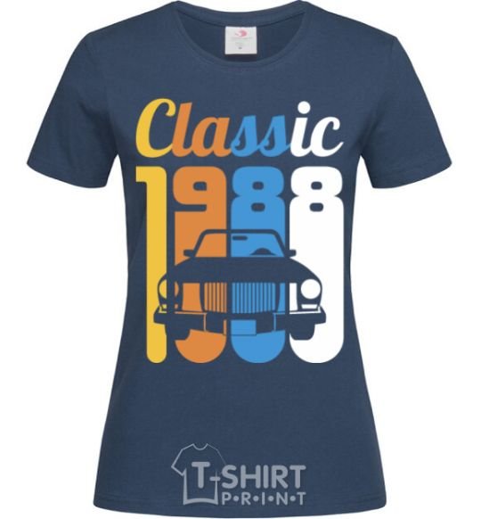 Women's T-shirt Classic 1988 navy-blue фото