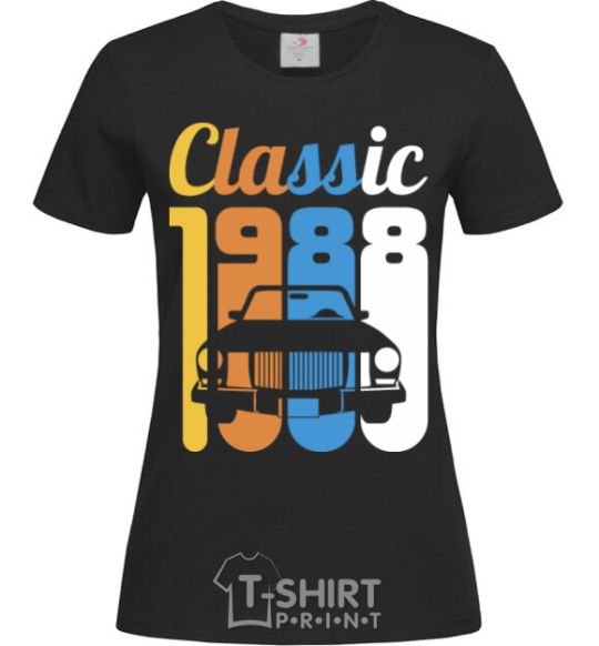 Женская футболка Classic 1988 Черный фото