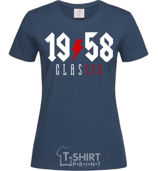 Women's T-shirt 1958 Classic navy-blue фото