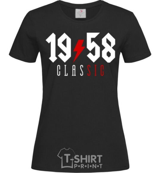 Women's T-shirt 1958 Classic black фото