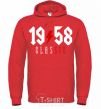Men`s hoodie 1958 Classic bright-red фото