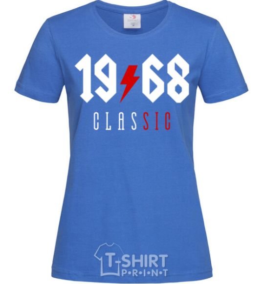 Women's T-shirt 1968 Classic royal-blue фото