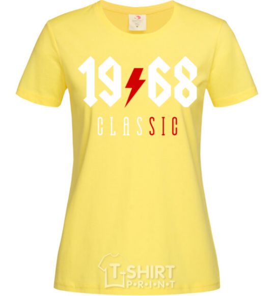 Женская футболка 1968 Classic Лимонный фото
