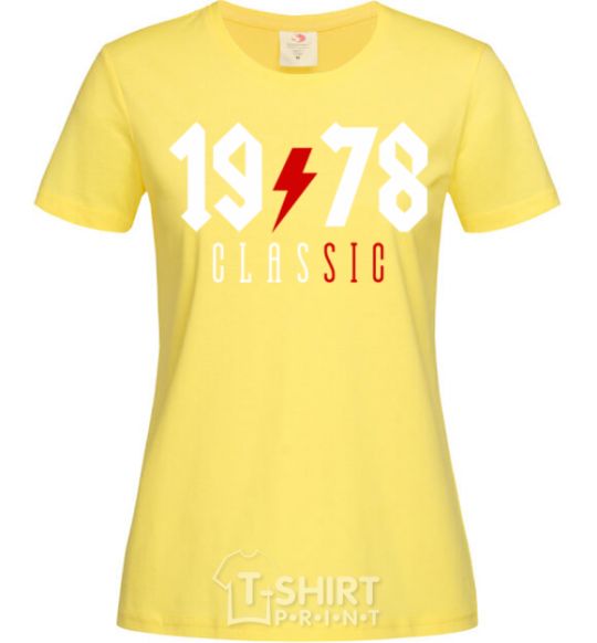 Women's T-shirt 1978 Classic cornsilk фото