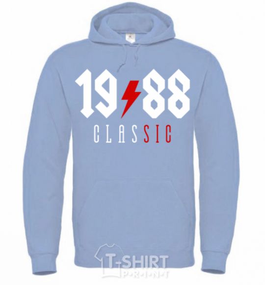 Men`s hoodie 1988 Classic sky-blue фото