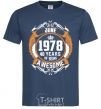 Men's T-Shirt June 1978 40 years of being Awesome navy-blue фото