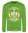 Sweatshirt June 1978 40 years of being Awesome orchid-green фото