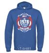 Men`s hoodie July 1978 40 years of being Awesome royal фото