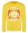 Sweatshirt July 1978 40 years of being Awesome yellow фото