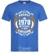 Men's T-Shirt August 1978 40 years of being Awesome royal-blue фото