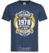 Men's T-Shirt September 1978 40 years of being Awesome navy-blue фото