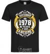 Men's T-Shirt September 1978 40 years of being Awesome black фото