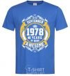 Men's T-Shirt September 1978 40 years of being Awesome royal-blue фото