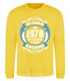 Sweatshirt October 1978 40 years of being Awesome yellow фото