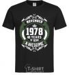 Men's T-Shirt November 1978 40 years of being Awesome black фото