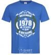 Men's T-Shirt November 1978 40 years of being Awesome royal-blue фото