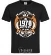 Men's T-Shirt May 1978 40 years of being Awesome black фото