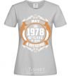 Women's T-shirt May 1978 40 years of being Awesome grey фото