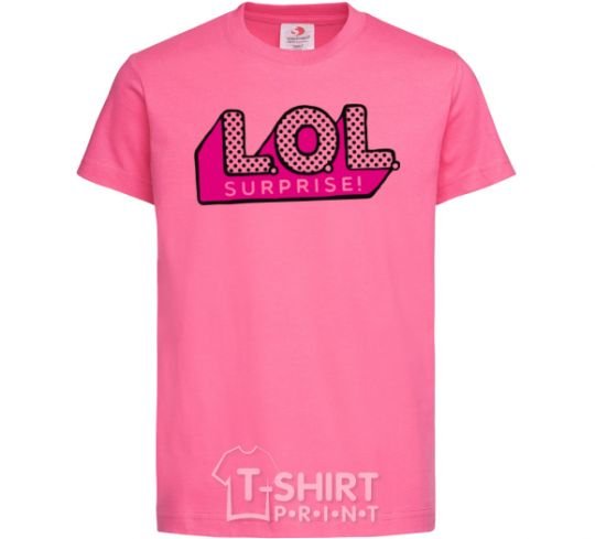 Детская футболка Logo Lol surprise Ярко-розовый фото