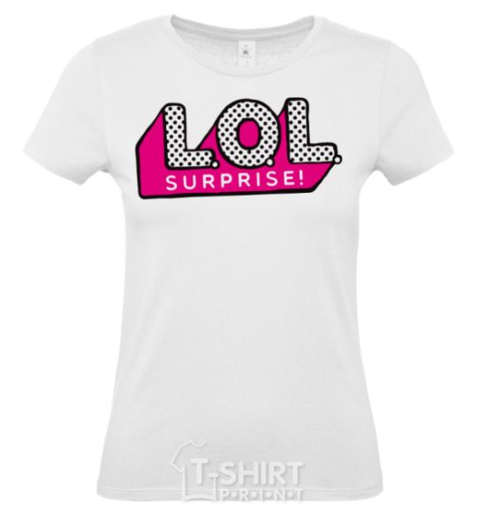 Women's T-shirt Logo Lol surprise White фото