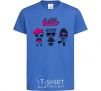 Kids T-shirt Lol surprise three dolls royal-blue фото