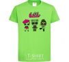 Kids T-shirt Lol surprise three dolls orchid-green фото