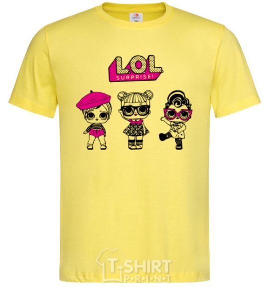 Men's T-Shirt Lol surprise three dolls cornsilk фото