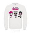 Sweatshirt Lol surprise three dolls White фото