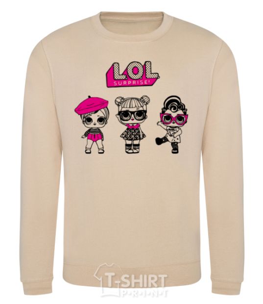 Sweatshirt Lol surprise three dolls sand фото