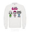 Sweatshirt Lol surprise three dolls and a mermaid White фото