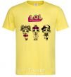 Men's T-Shirt Lol surprise three dolls and a unicorn cornsilk фото