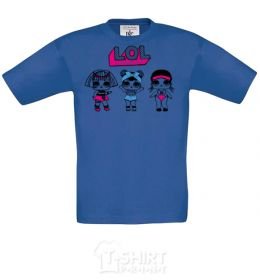 Kids T-shirt Lol baseball royal-blue фото