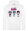 Men`s hoodie Lol baseball White фото