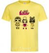 Men's T-Shirt Lol heart glasses cornsilk фото