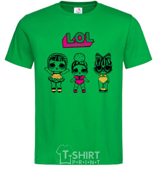 Men's T-Shirt Lol heart glasses kelly-green фото