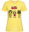 Женская футболка Lol очки сердечки Лимонный фото